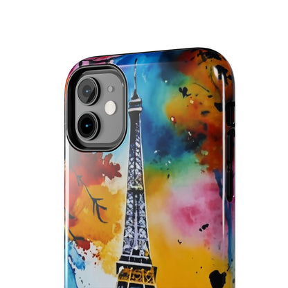 Vibrant Twilight Eiffel Defender Case