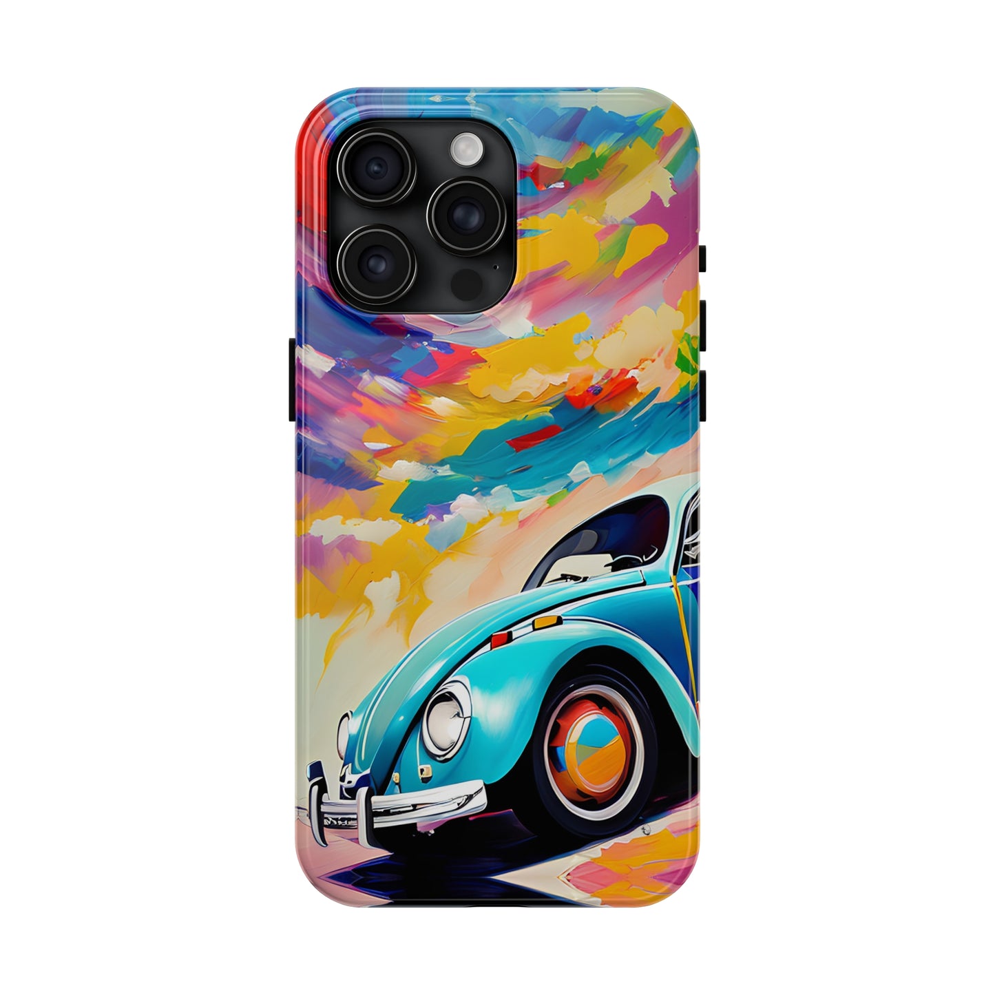 Painted Blue VDub Beetle - Tough Phone Case