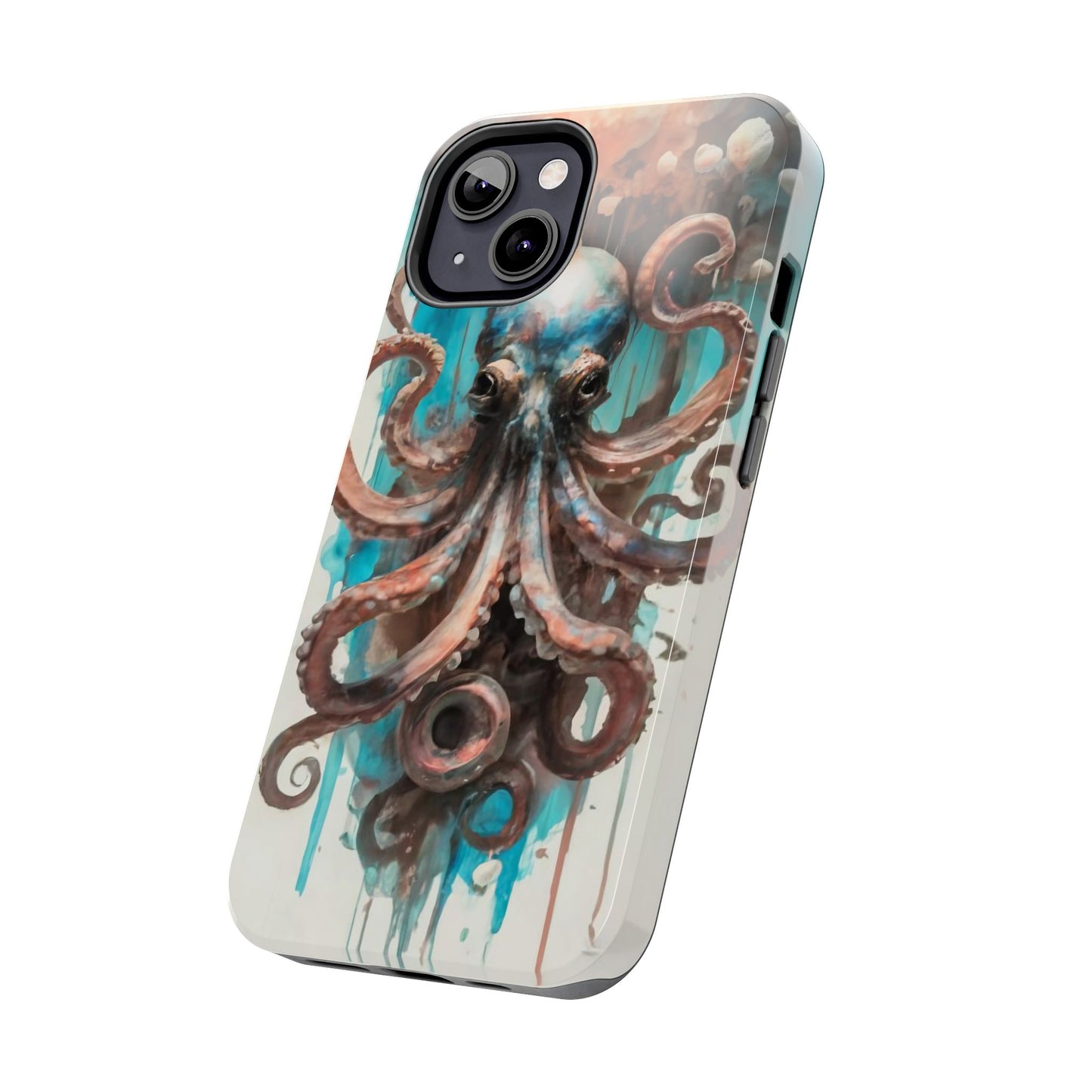 Serene Octopus Watercolor Tough Phone Case
