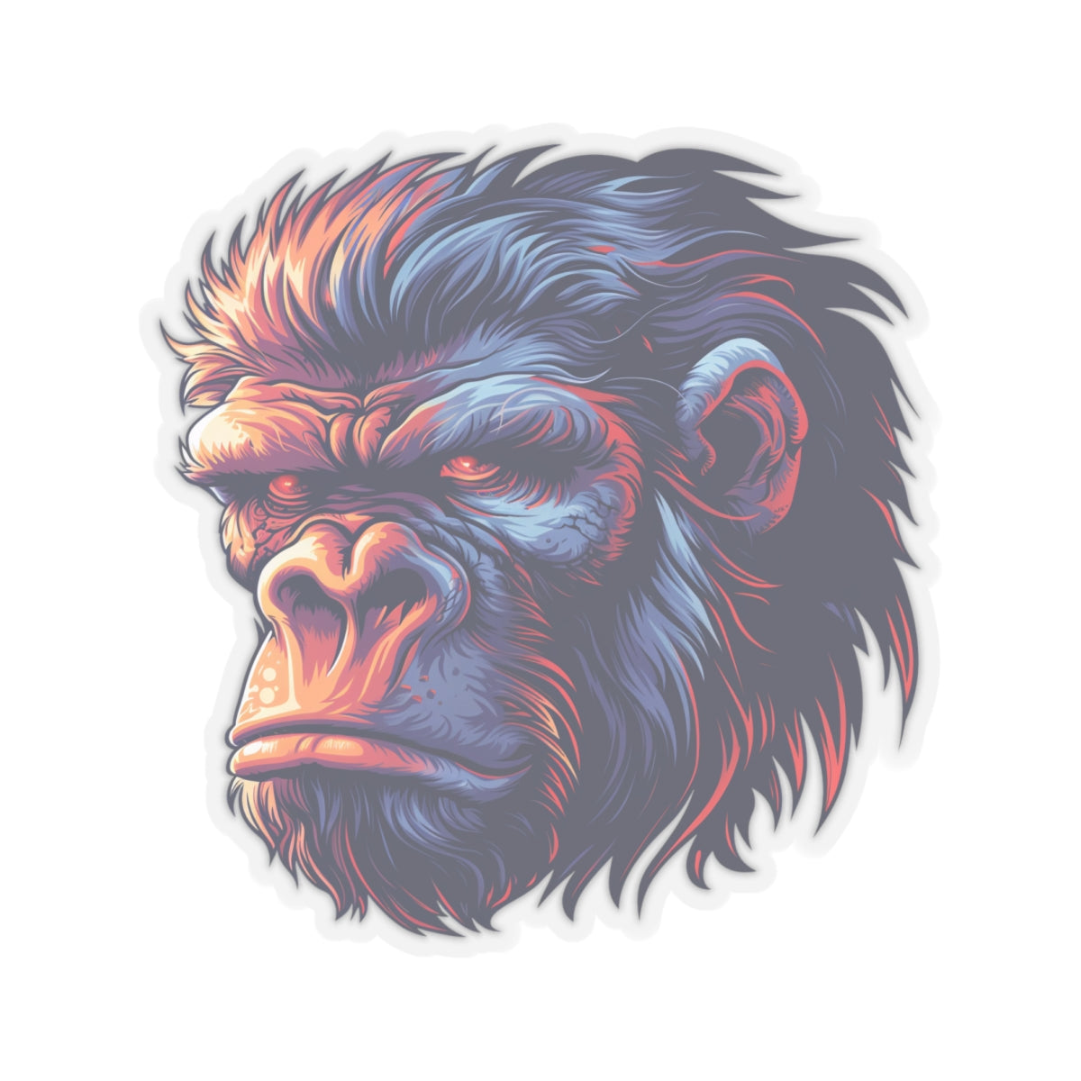 Skeptical Tan Yeti Vinyl Sticker