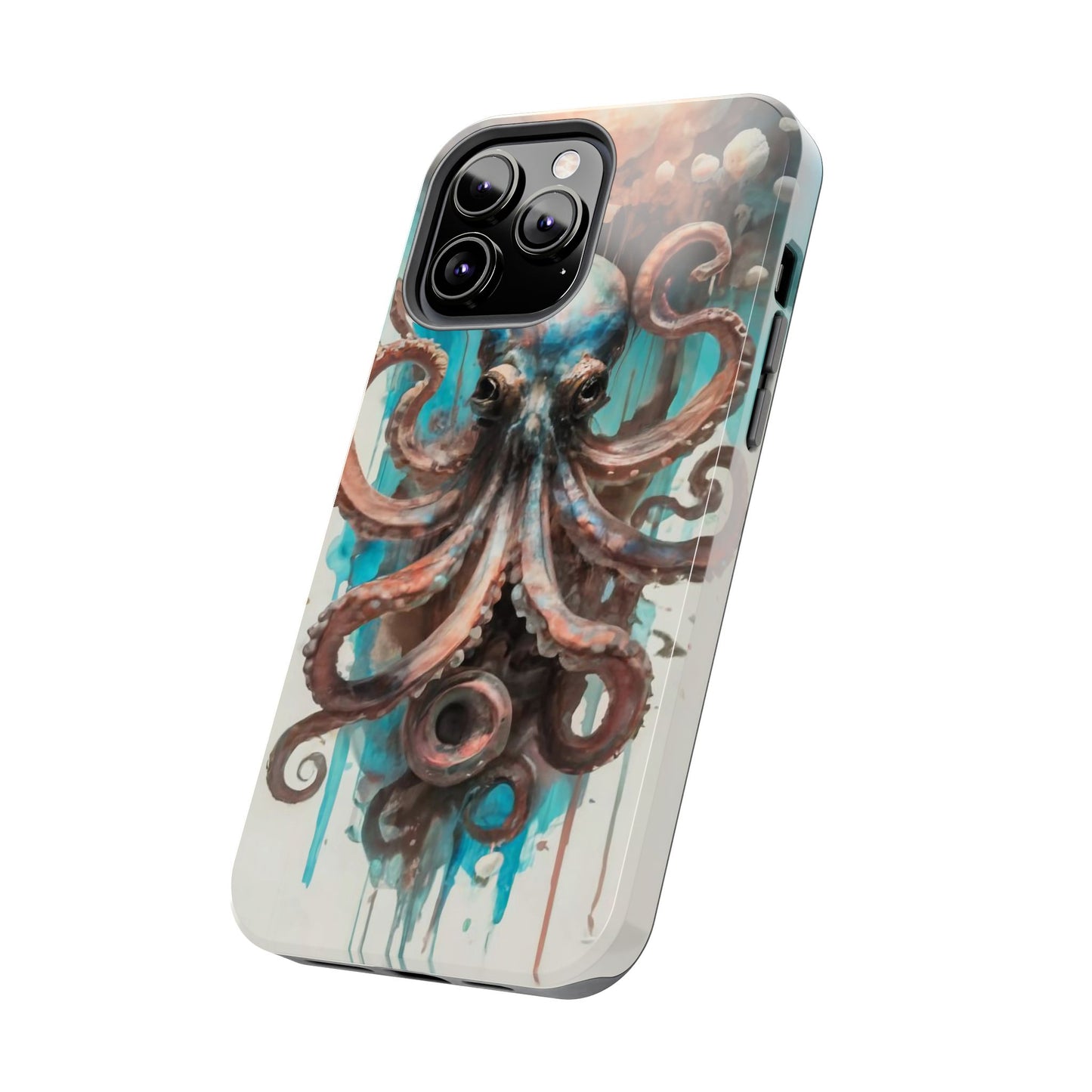 Serene Octopus Watercolor Tough Phone Case