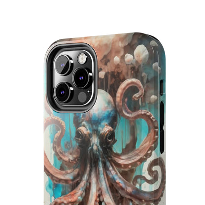 Serene Octopus Watercolor Tough Phone Case