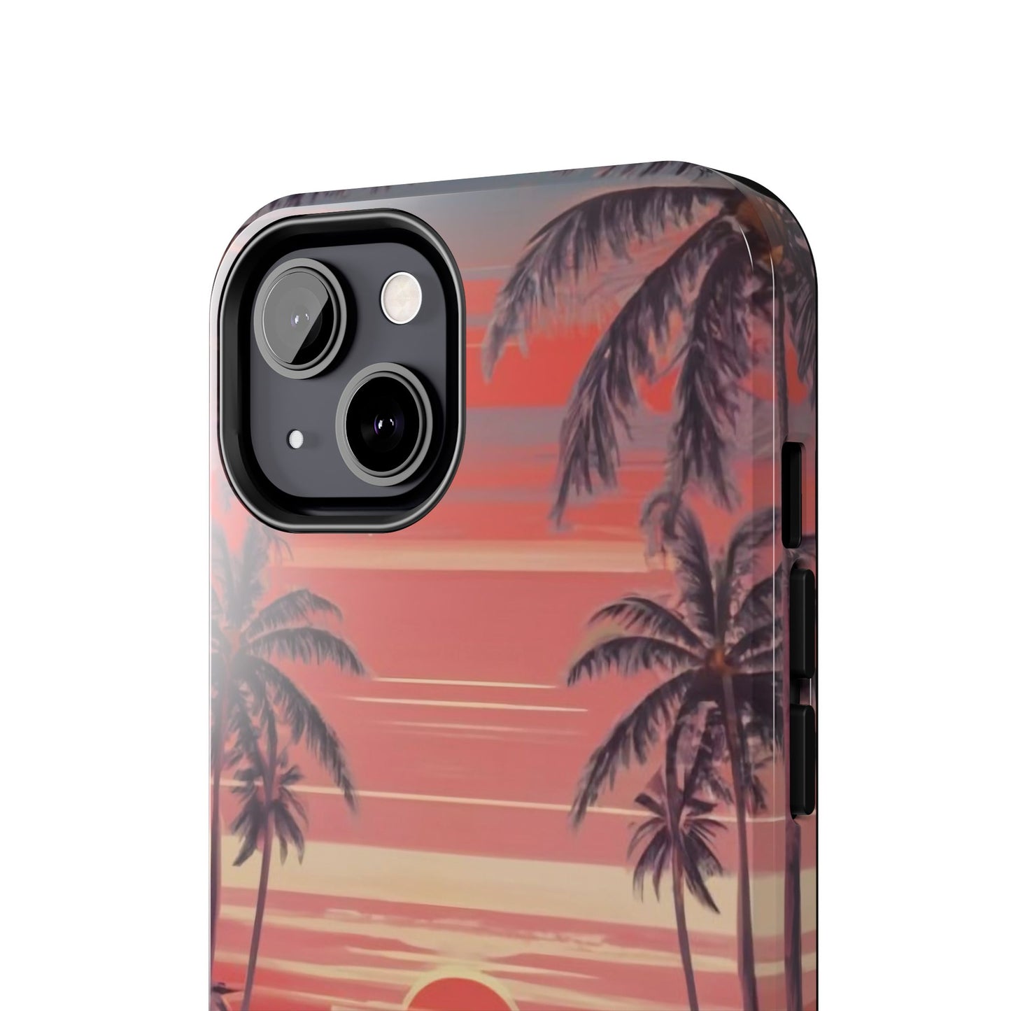 Sunset Serenity Palm Shore Tough Phone Case