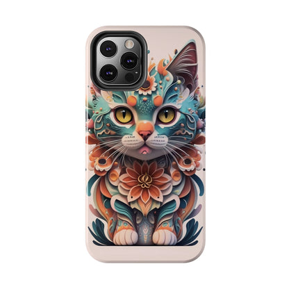 Floral Feline Armor Case