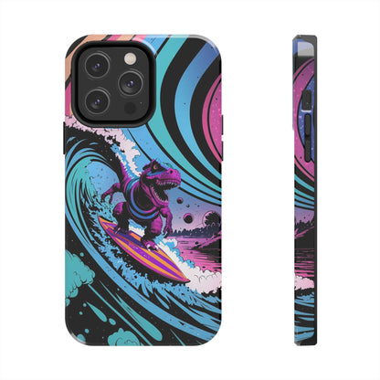 Cosmic T-Rex Surfer Adventure Tough Phone Case