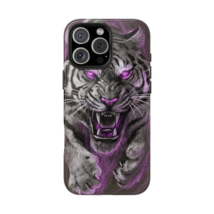 Enigmatic Hunter Tiger Sketch Tough Phone Case