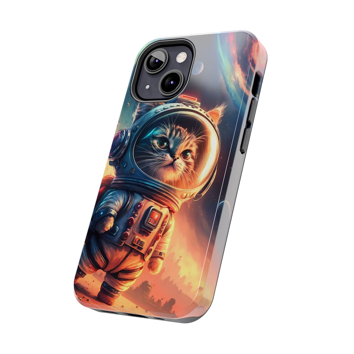 Cosmic Kitty Space Explorer Tough Phone Case