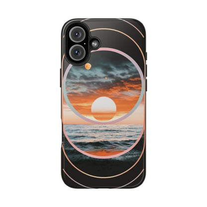 Fusion Sunset Abstract Art Tough Phone Case