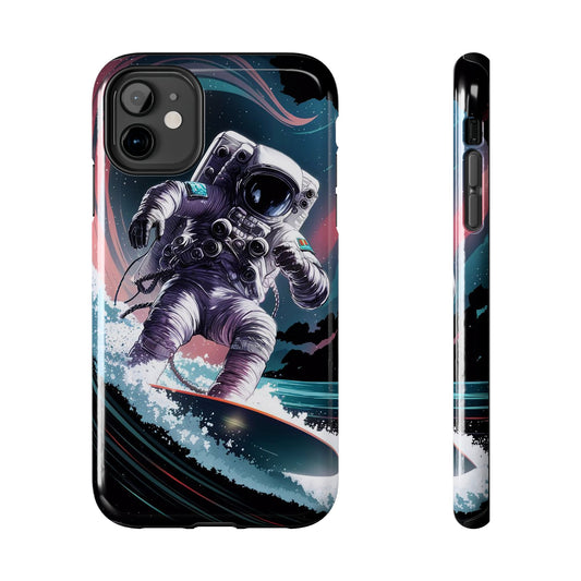 Cosmic Crest Astronaut Wave Rider Tough Phone Case