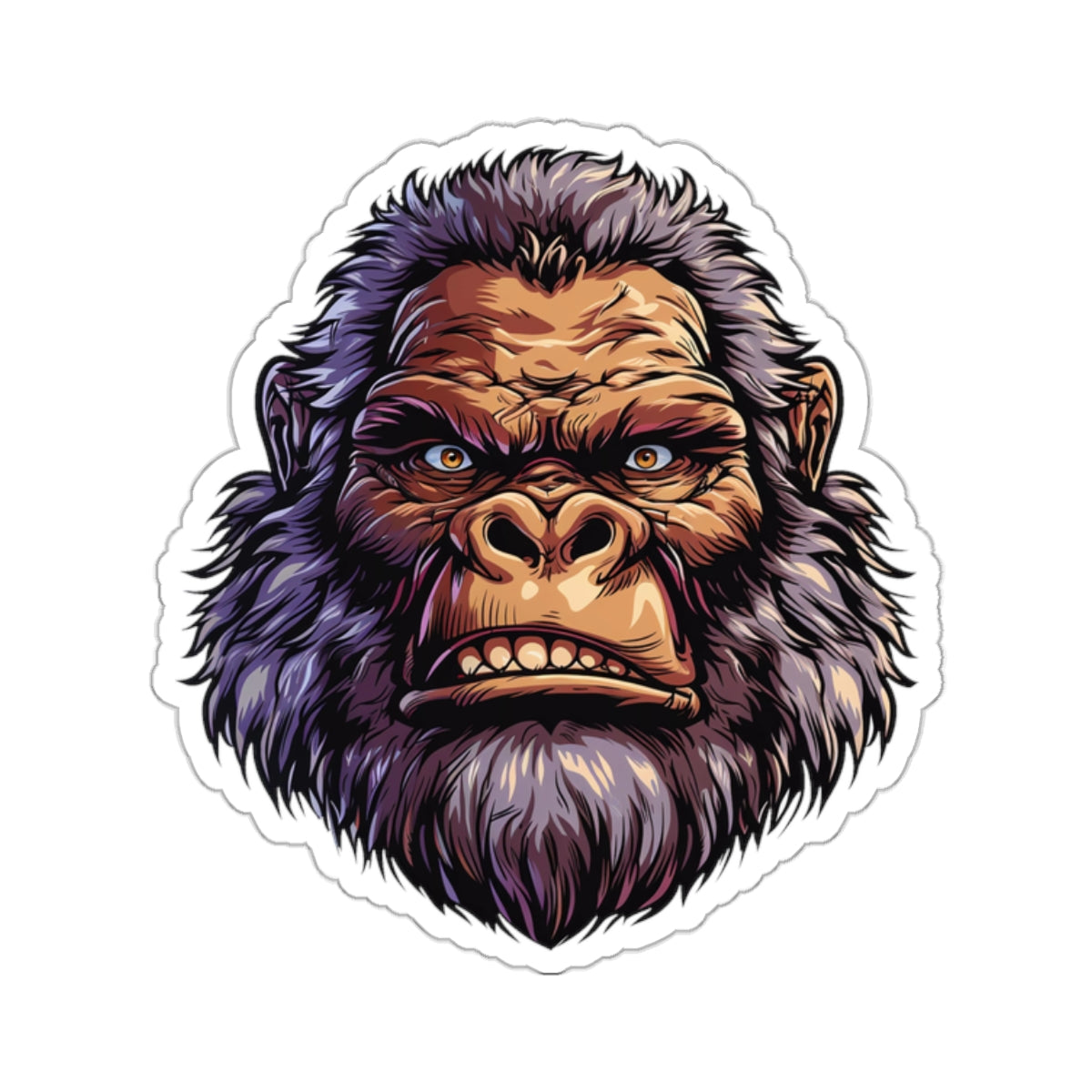 Furious Tan Yeti Vinyl Sticker