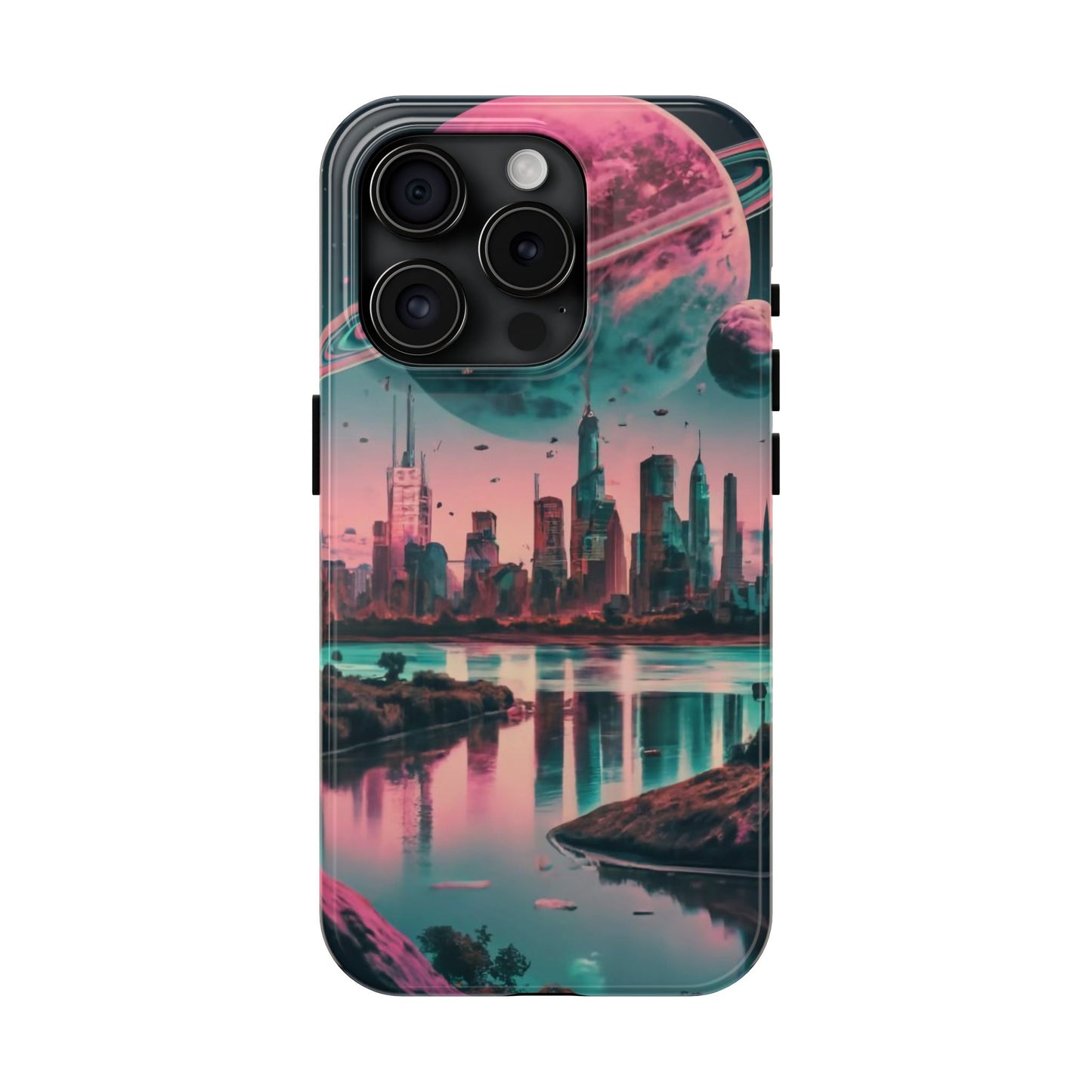 Celestial Cityscape Aerial View Tough Phone Case