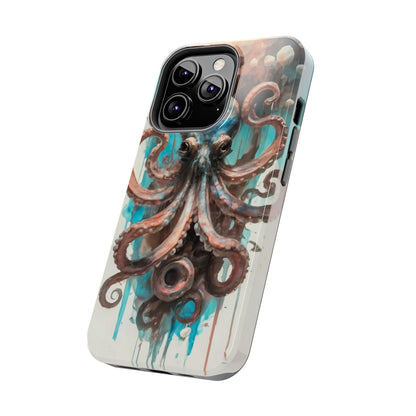 Serene Octopus Watercolor Tough Phone Case