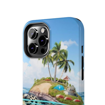 Island Turtle Ocean Adventure Tough Phone Case