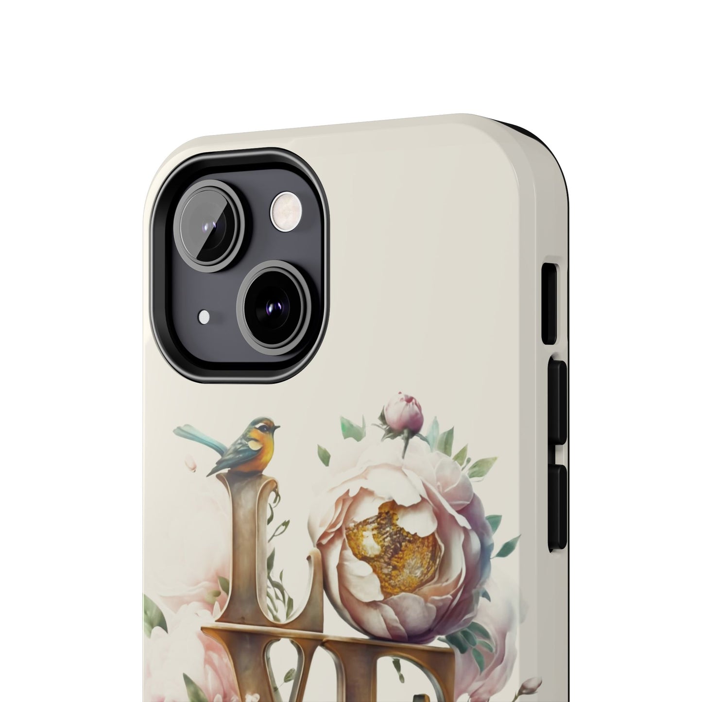 Lovebird and Bloom Watercolor Tough Phone Case