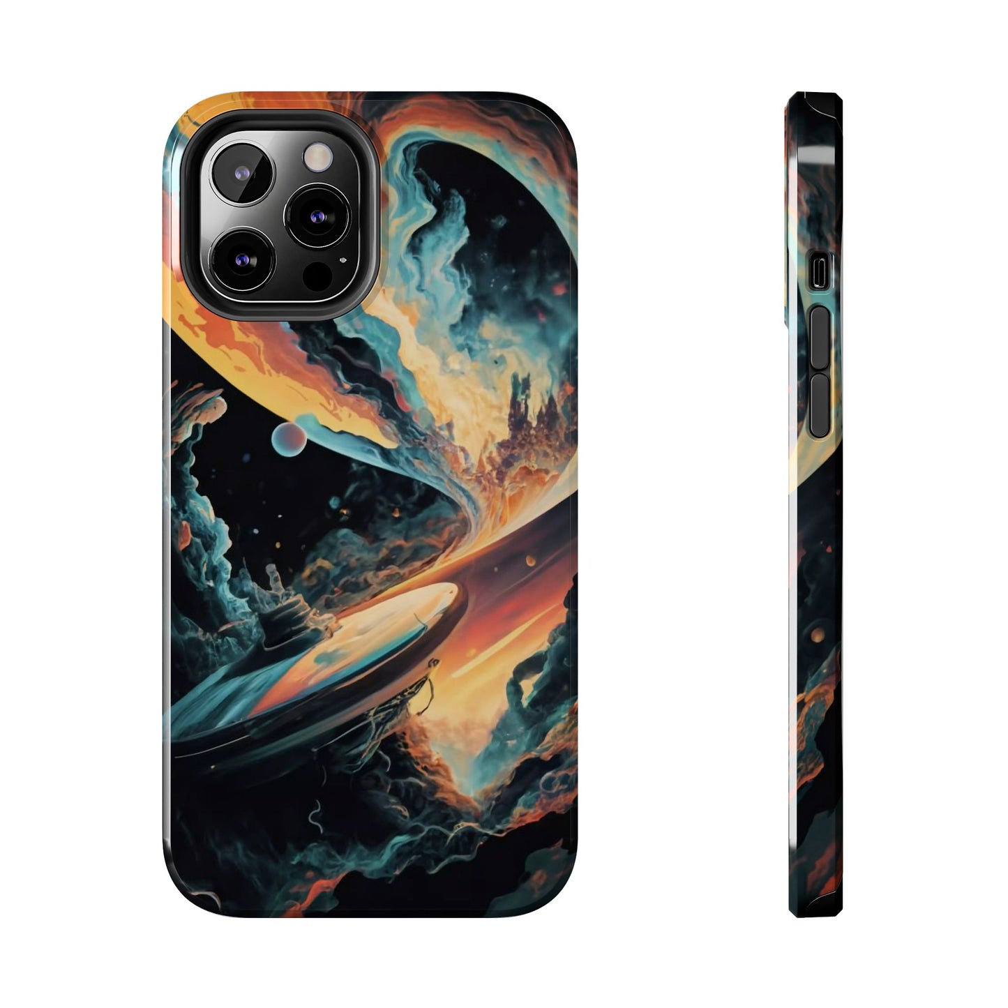 Retro Futuristic Space Odyssey Tough Phone Case