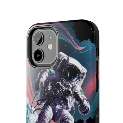 Cosmic Crest Astronaut Wave Rider Tough Phone Case