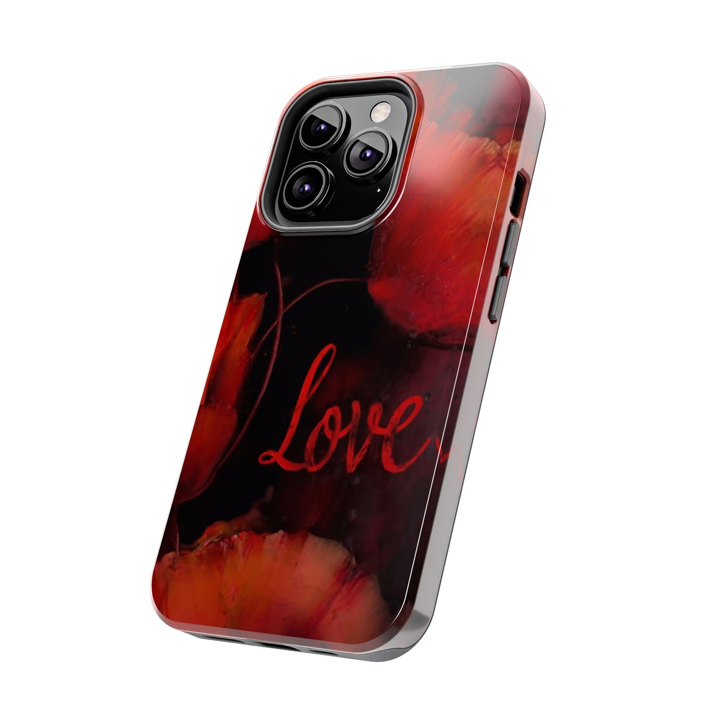 Crimson Love Blossoms Tough Phone Case