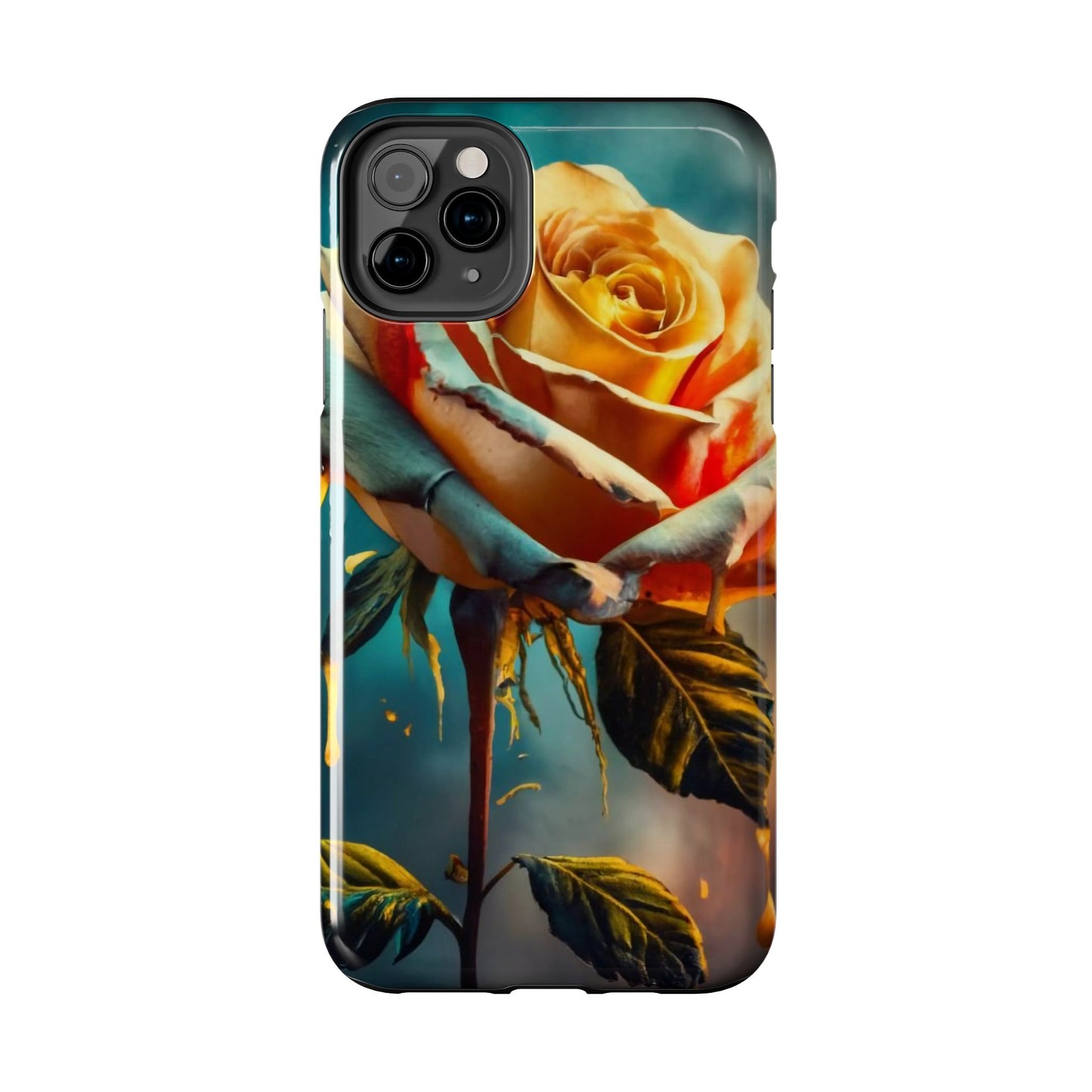 Golden Rose Elegance Tough Phone Case