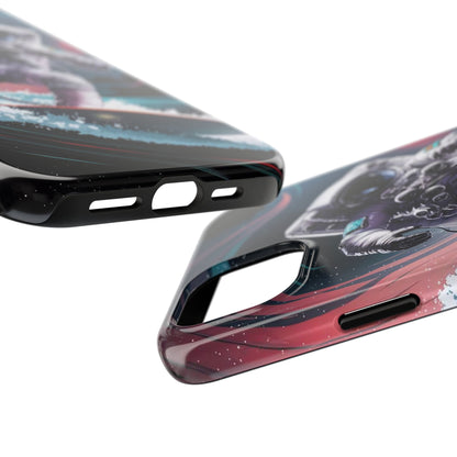 Cosmic Crest Astronaut Wave Rider Tough Phone Case