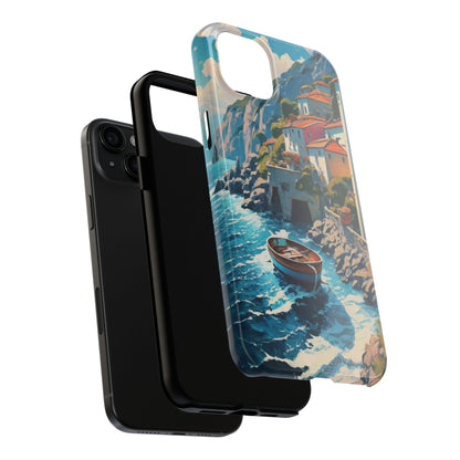 Coastal Dreamscape Boat Tough Phone Case