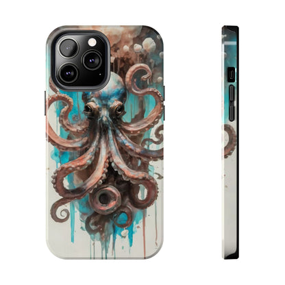 Serene Octopus Watercolor Tough Phone Case