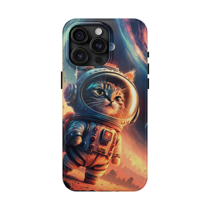 Cosmic Kitty Space Explorer Tough Phone Case