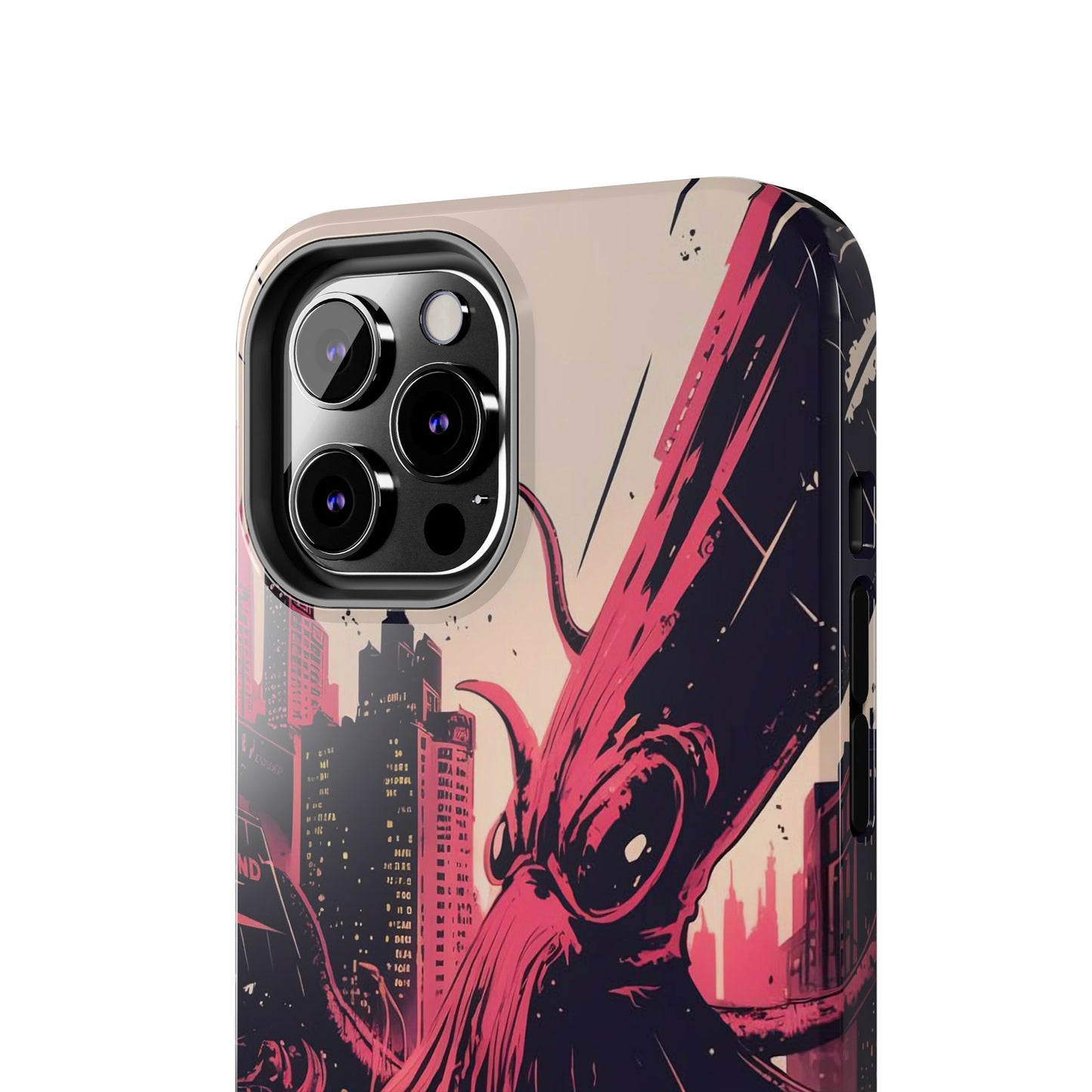 Kraken Rampage Cityscape Tough Phone Case