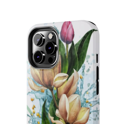 Blossom Splash Watercolor Floral Tough Phone Case