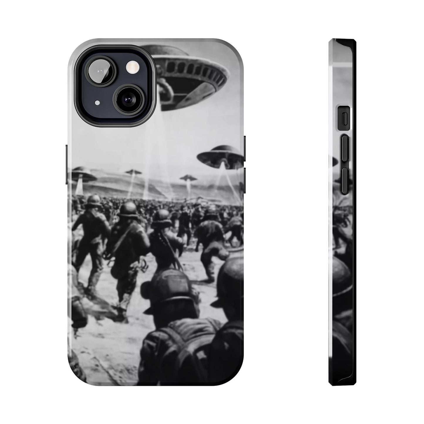 RetroWar UFO Encounter Tough Phone Case
