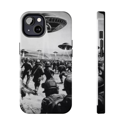 RetroWar UFO Encounter Tough Phone Case