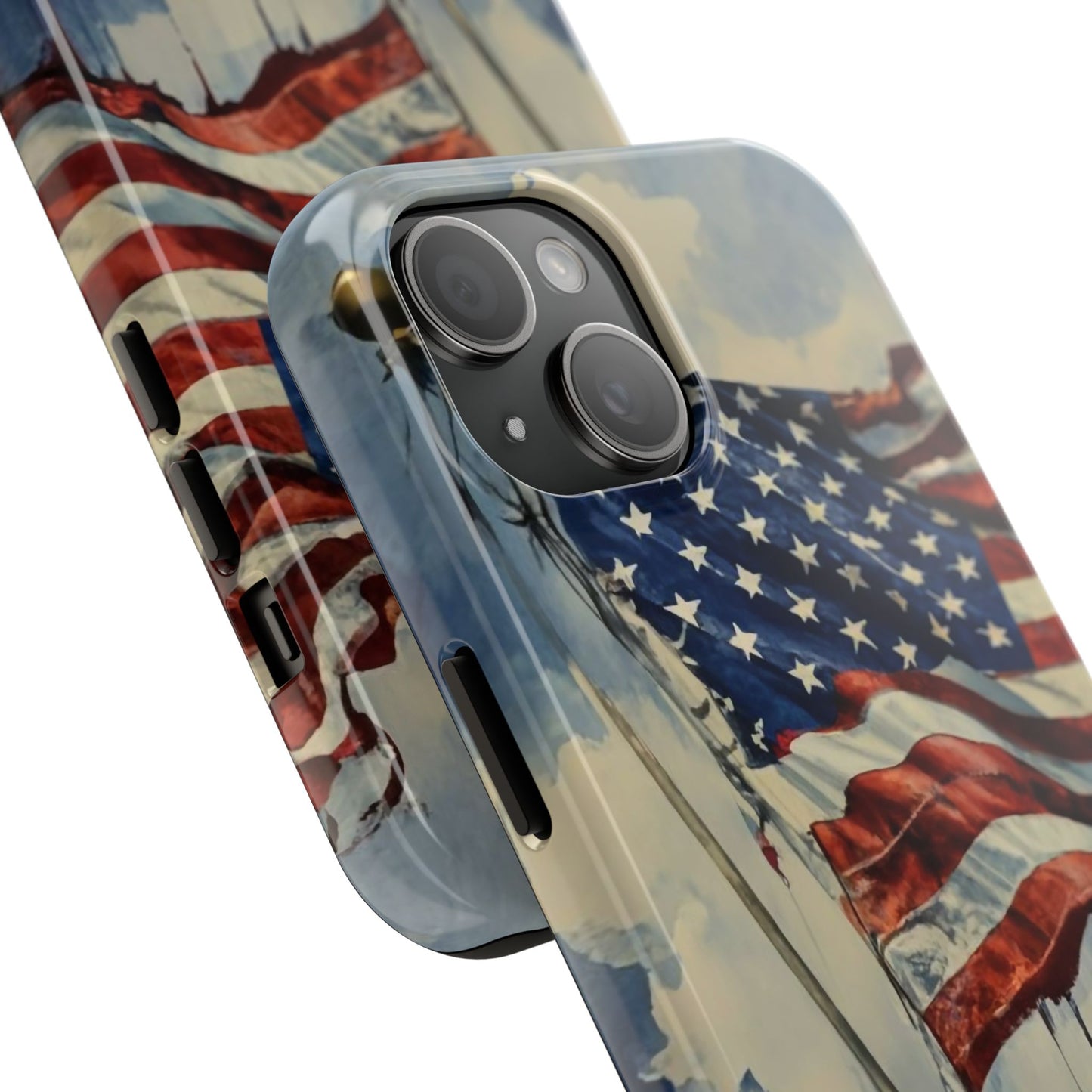 Tattered Glory American Flag Tough Phone Case