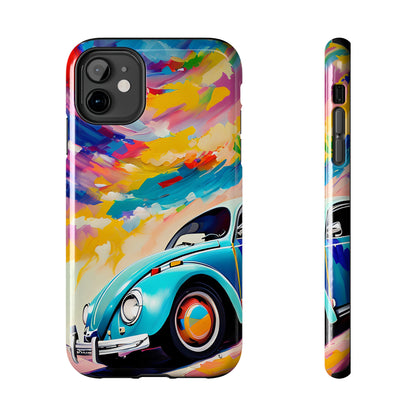 Painted Blue VDub Beetle - Tough Phone Case