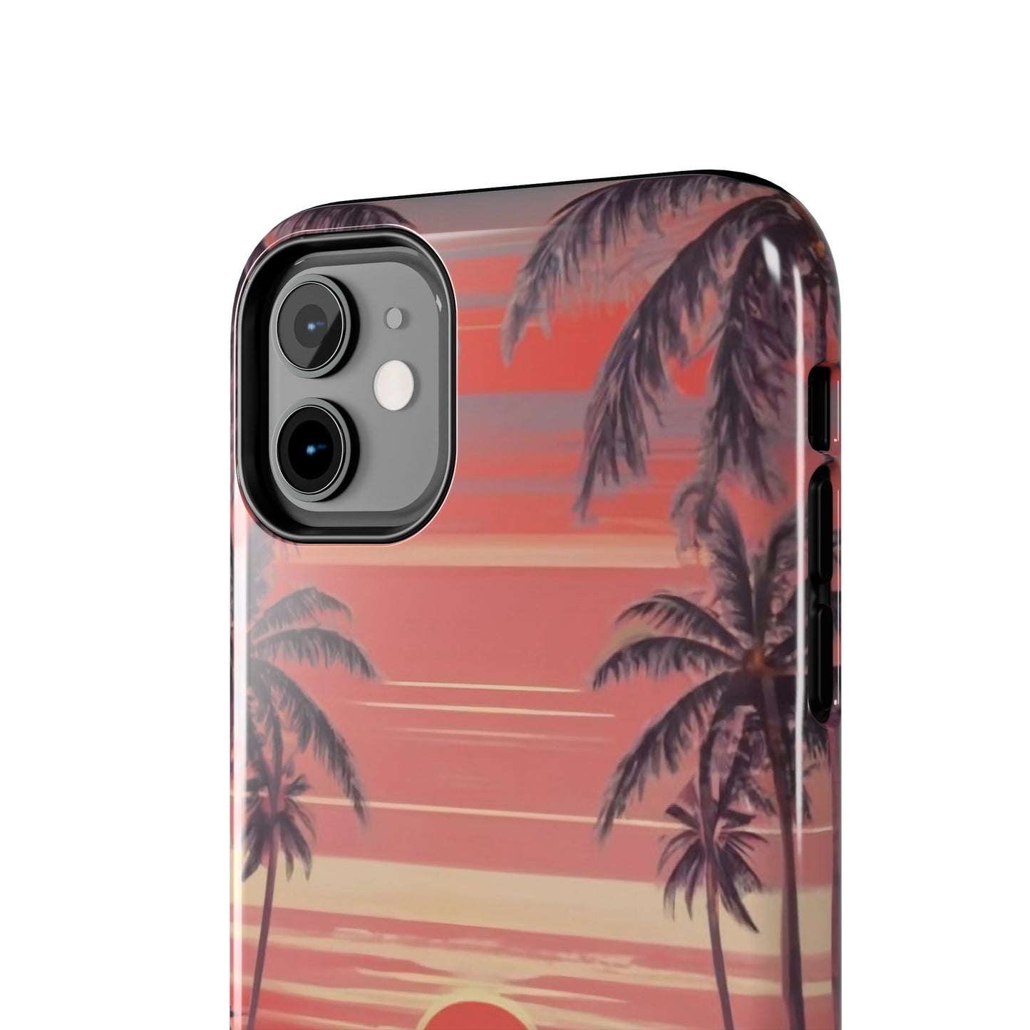 Sunset Serenity Palm Shore Tough Phone Case