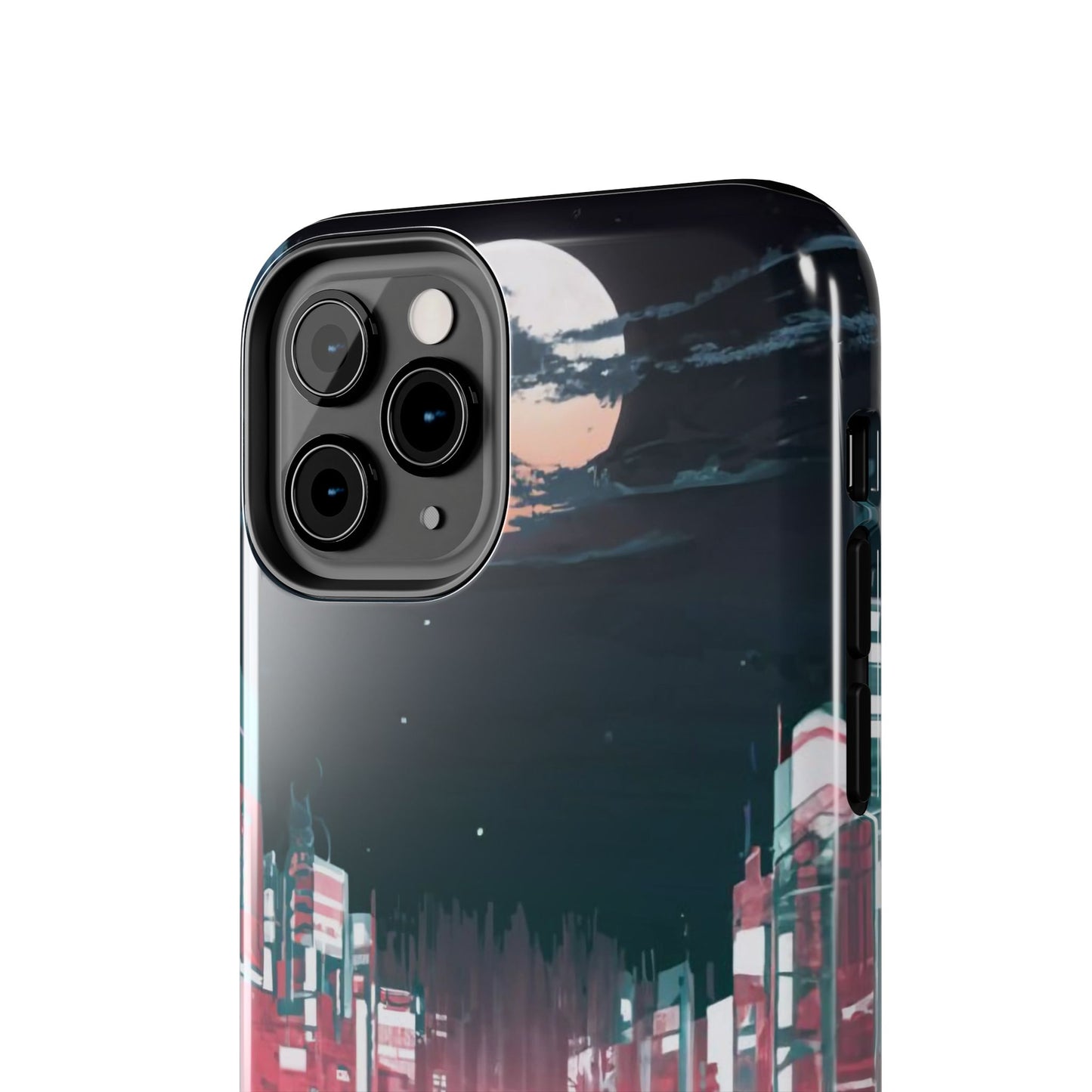 Moonlit Waterfront City Night Tough Phone Case