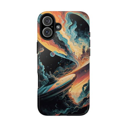 Retro Futuristic Space Odyssey Tough Phone Case