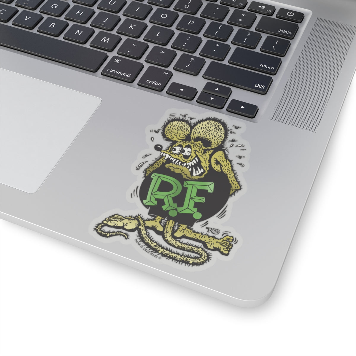 Bold Yellow & Black Rat Fink Sticker