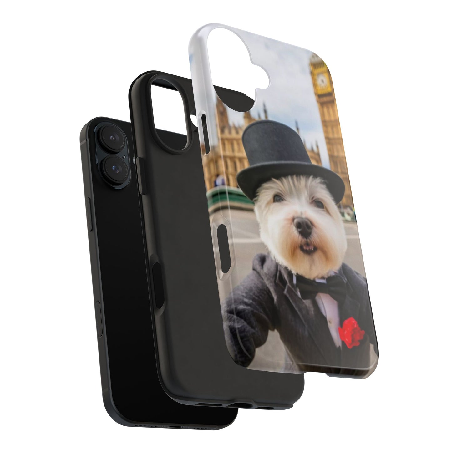 Dapper Maltese Selfie at Big Ben Tough Phone Case