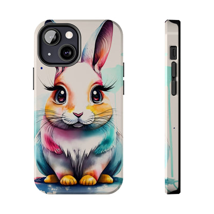 Minimalist Bunny Abstract Art Tough Phone Case