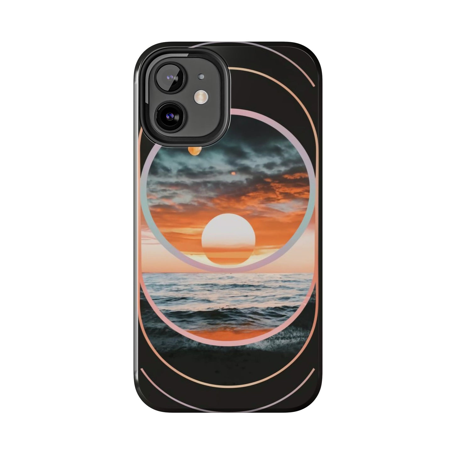 Fusion Sunset Abstract Art Tough Phone Case