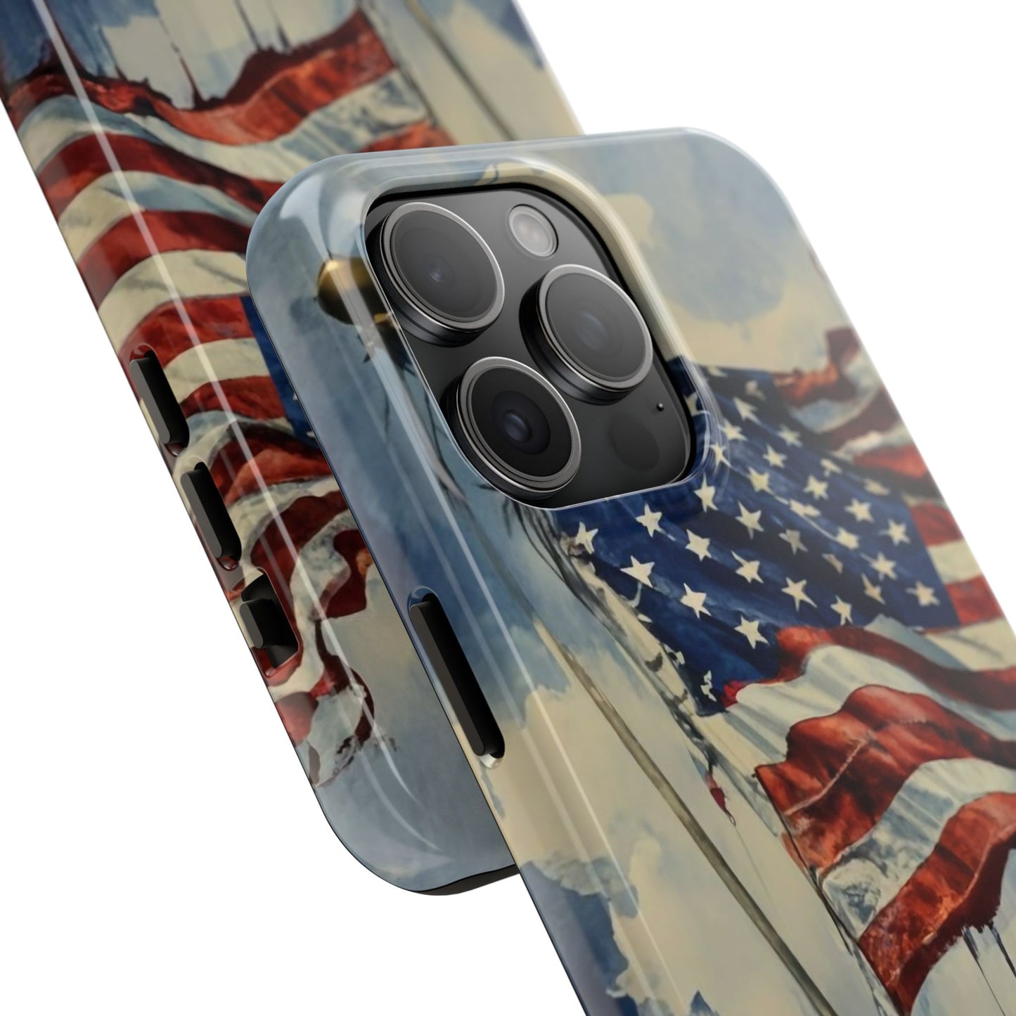 Tattered Glory American Flag Tough Phone Case