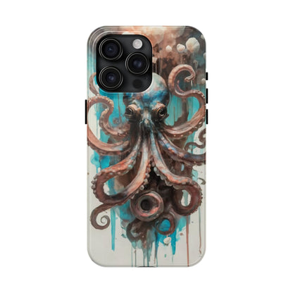 Serene Octopus Watercolor Tough Phone Case