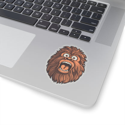 Startled Bigfoot Surprise Sticker