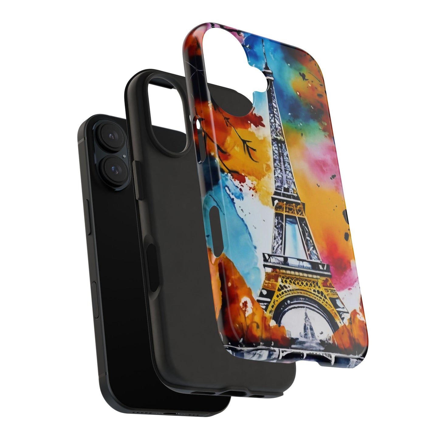 Vibrant Twilight Eiffel Defender Case