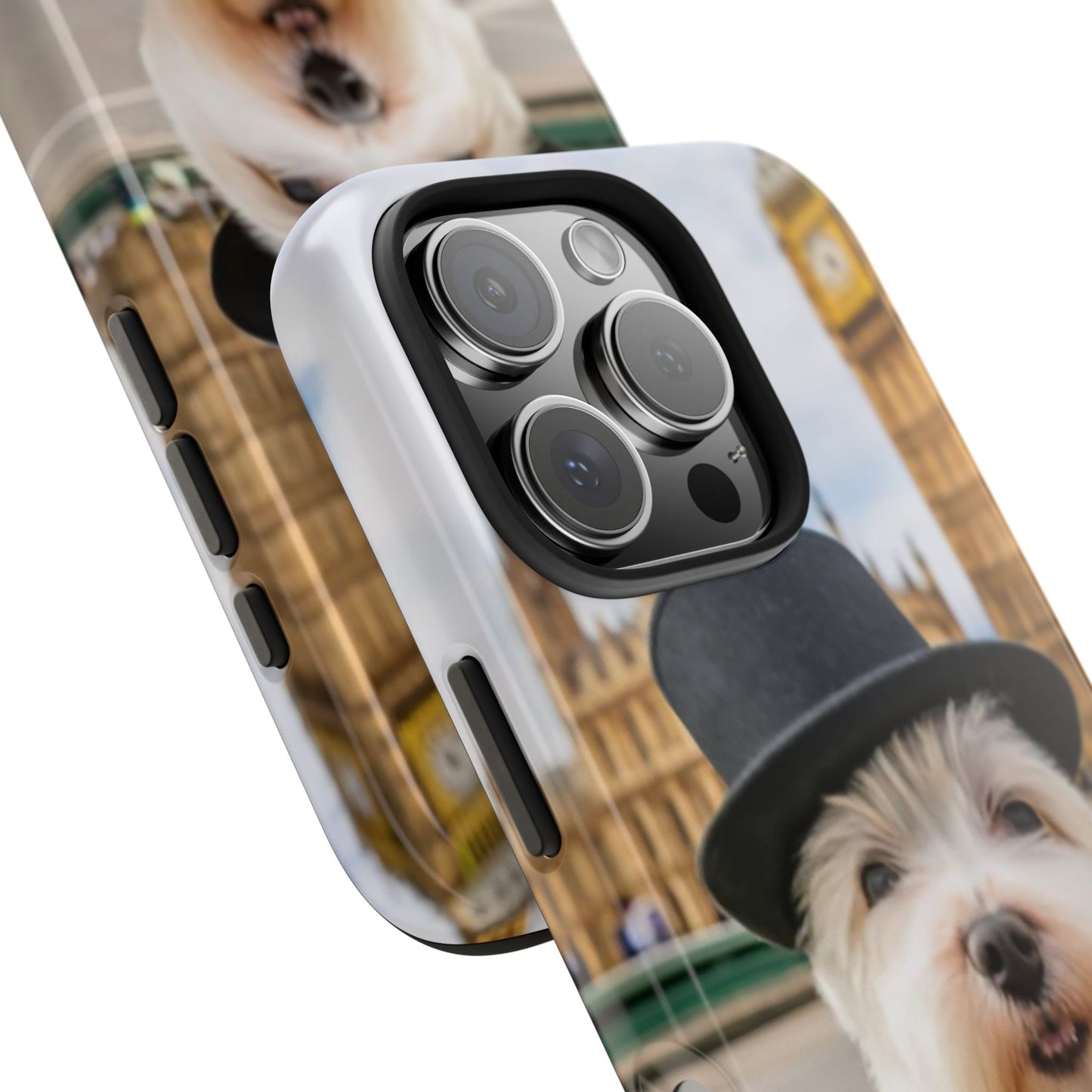 Dapper Maltese Selfie at Big Ben Tough Phone Case