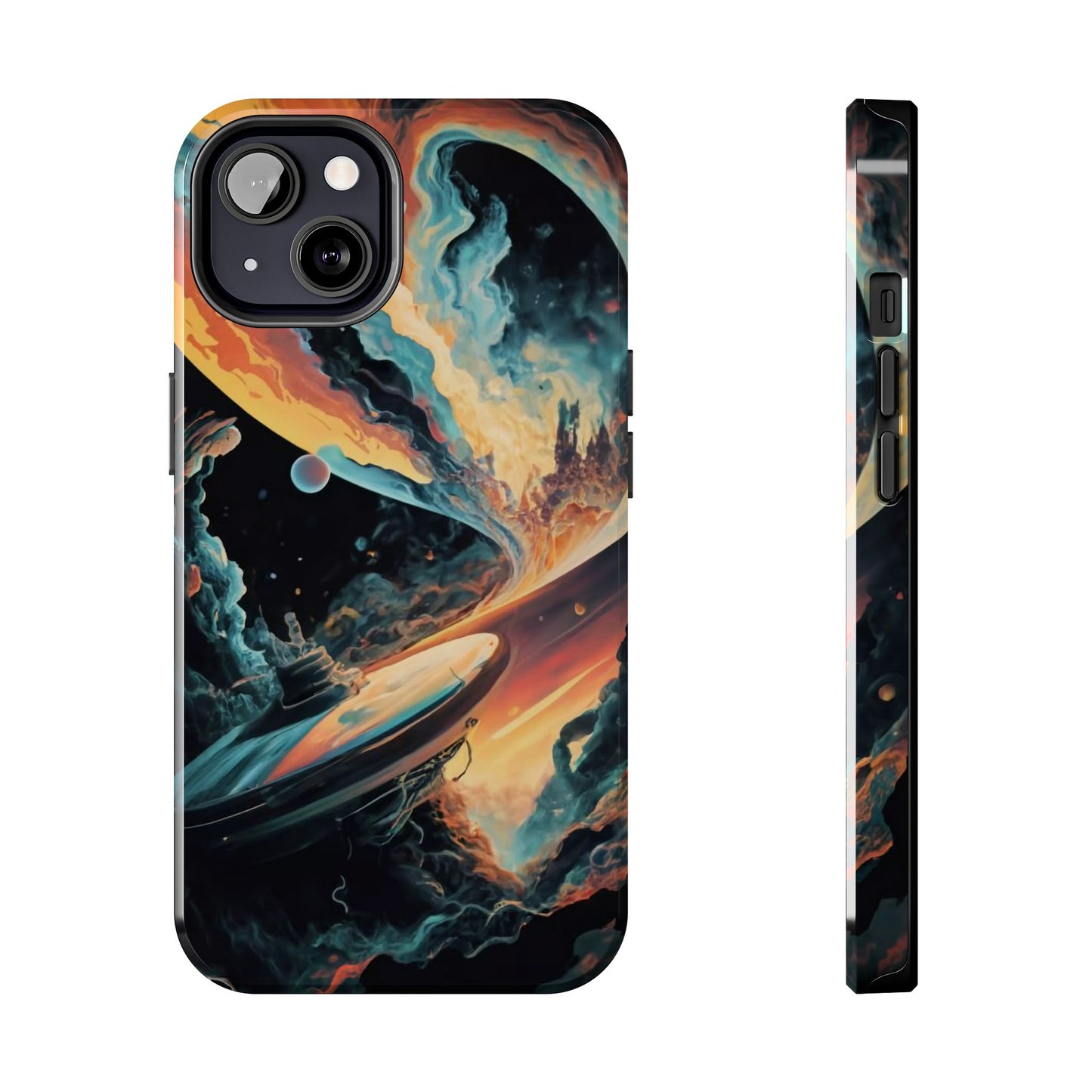 Retro Futuristic Space Odyssey Tough Phone Case