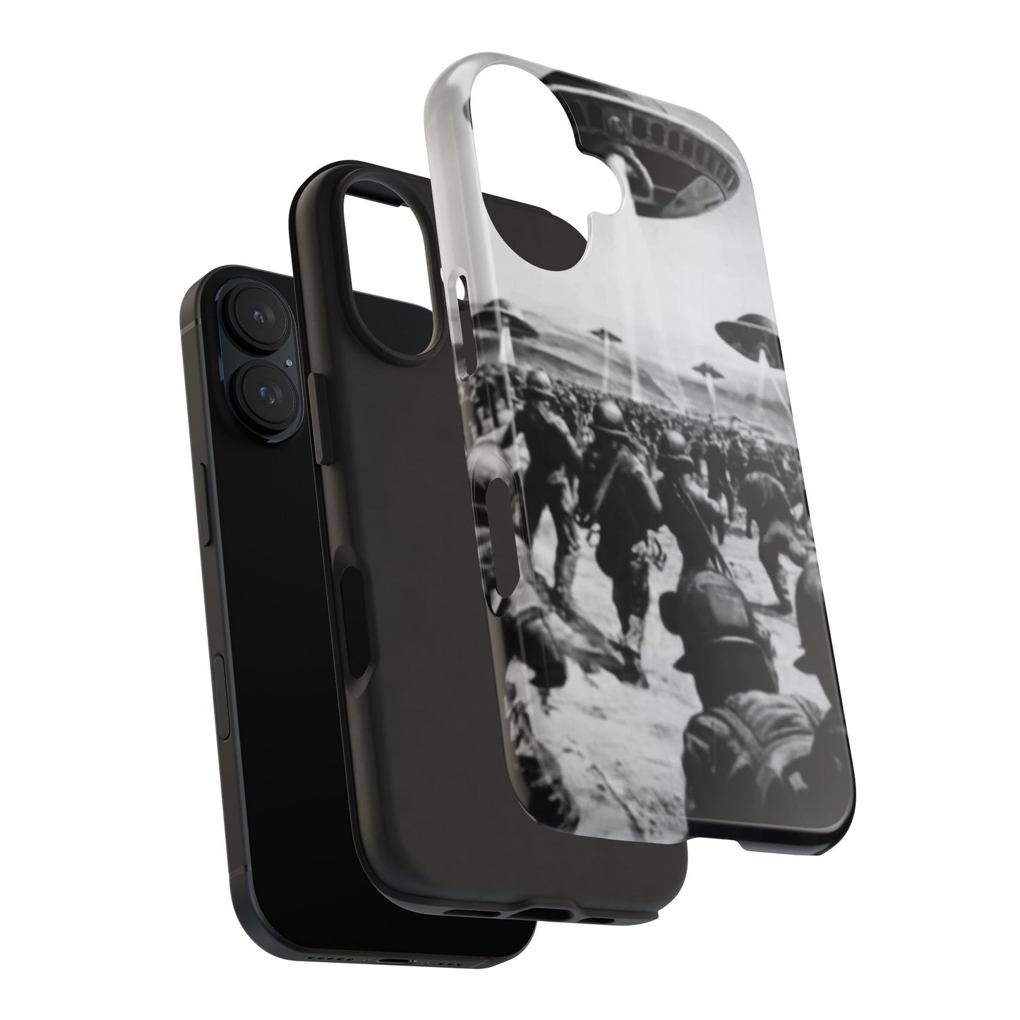 RetroWar UFO Encounter Tough Phone Case