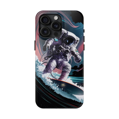 Cosmic Crest Astronaut Wave Rider Tough Phone Case