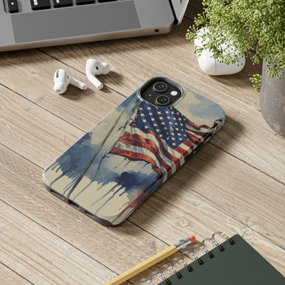 Tattered Glory American Flag Tough Phone Case