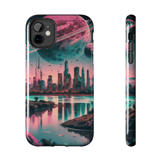 Celestial Cityscape Aerial View Tough Phone Case