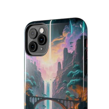 Midnight Cascade Blue Moon Tough Phone Case